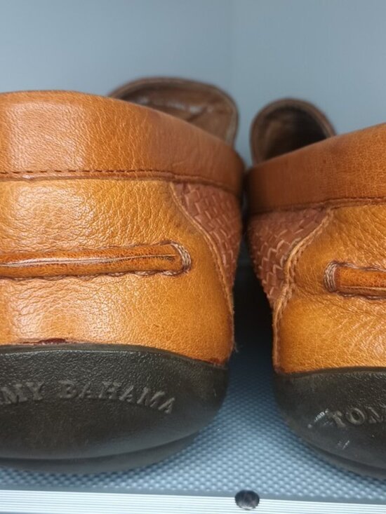 TOMMY BAHAMA Naples Driver Loafers Men\'s 11 M Brown Woven Leather Slip On main image 16